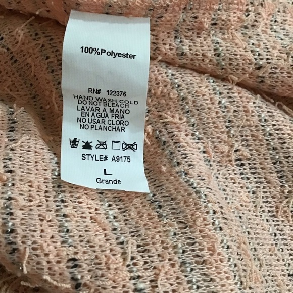 Mustard seed size L open cardigan pitch black M/L - Picture 5 of 5